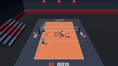 Line or angle targets on the 3D court