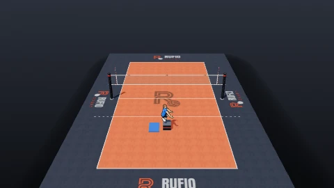 Box jumps on the 3D court