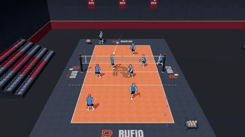Butterfly: serve, pass, set, catch on the 3D court