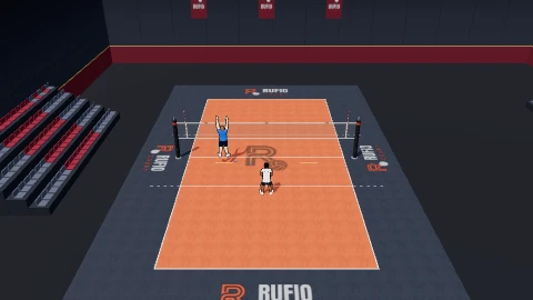 Crossover step to the pin on the 3D court