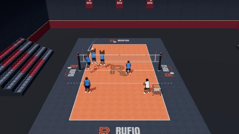 Close the double block on the 3D court