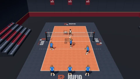 End line scramble on the 3D court