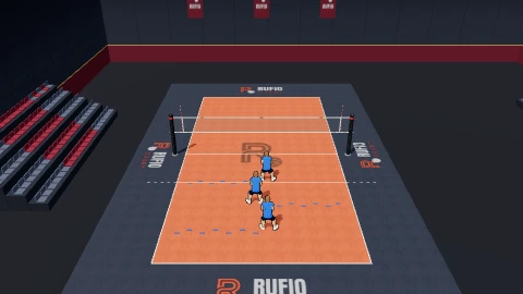 Sideline shuffles on the 3D court