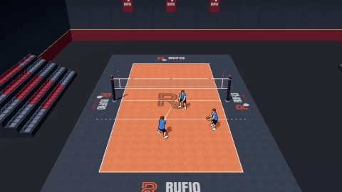 Passing triangle on the 3D court
