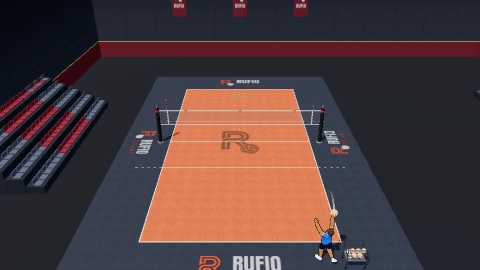 Around the world serving on the 3D court
