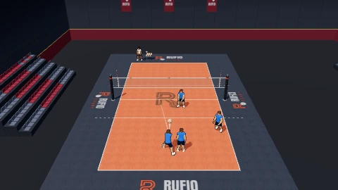 Serve receive to target on the 3D court