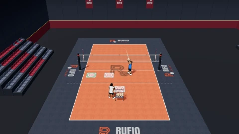 Set the spots on the 3D court