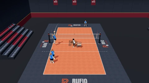 Toss and hit timing on the 3D court