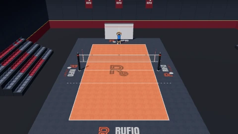 Wall setting on the 3D court