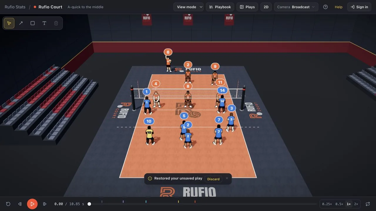 Court reports when it restores an unsaved play.